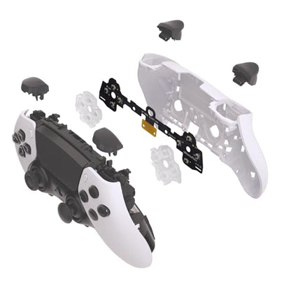 eXtremeRate Face Buttons Clicky Kit for PS5 Edge Controller, Custom Tactile Dpad Action Buttons for PS5 Edge Controller D-pad X Circle Square Triangle Keys Mouse Click Kit - Without Gamepad