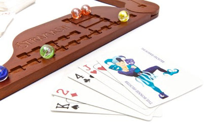 Stramash - The Scottish Board Game - Original Version - 2-6 Players - Ages 8+ - Wooden Game Board - Perfect for the Family - A Game of Strategy & Guile