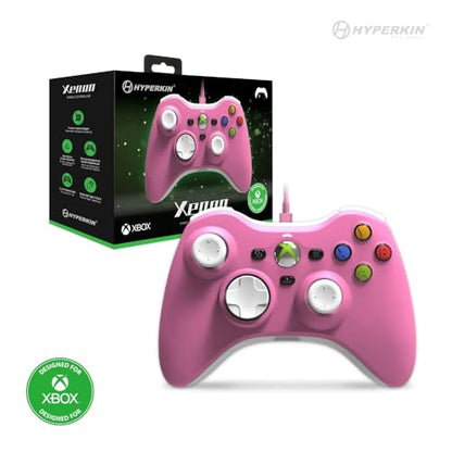 Hyperkin Xenon Wired Controller, Pink | Plug and Play Gaming Gamepad, 3.5MM Audio Jack, Impulse Triggers, Pink - color: Pink