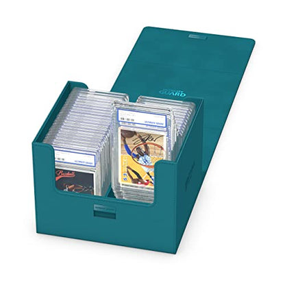 Ultimate Guard Minthive 30+, Deck Case for 30 Magnetic Card Cases, Perfect Storage for Graded Cards, Petrol, Secure Closure & Snaplock Mechanism - color: Petrol
