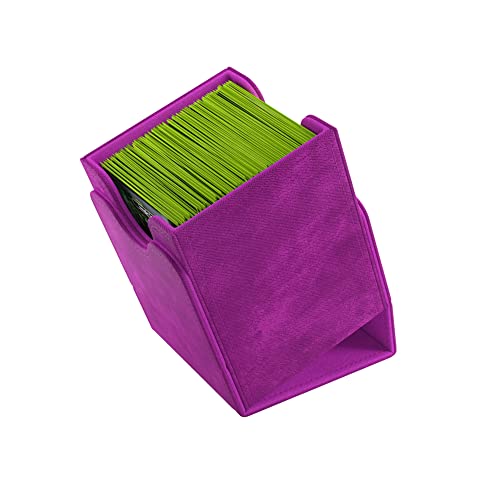 GameGenic Deck Box – Squire XL Purple 100CT – Durable and Sturdy TCG, OCG, CCG Card Storage – Compatible with Pokemon, Yugioh, Commander, and MTG Magic: The Gathering Cards - color: Purple