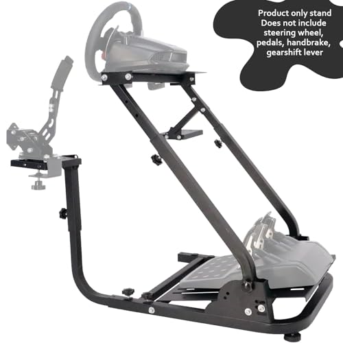 Marada Racing Wheel Stand Adjustable Fit for Logitech G29 G920 G923, for Thrustmaster T80 T300 RS GT, for PXN Foldable Steering Wheel Pedal Shift Not Include