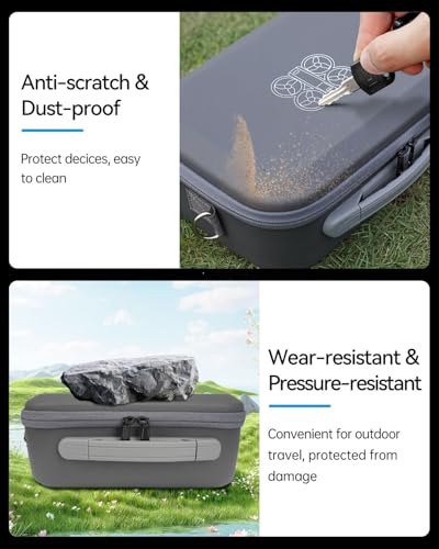 Carrying Case for DJI Neo Fly More Combo,PU Leather Shoulder Bag | Waterproof Storage Bag with Adjustable Strap for DJI Neo Drone, RC-N3/N2 Remote Controller, Battery, Charging Hub