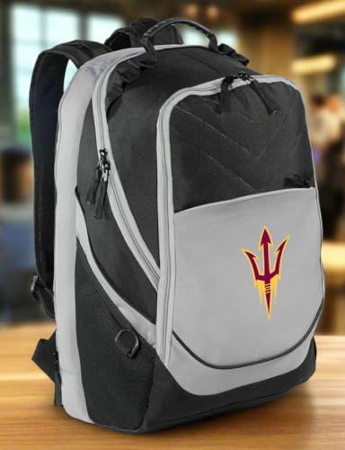 Broad Bay ASU Backpack Official Arizona State Laptop Computer Bag (Black & Gray - Fork Logo) - color: Black & Gray - Fork Logo