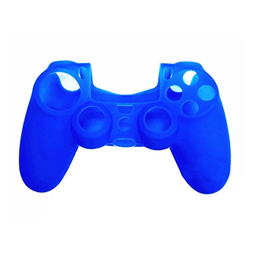 OSTENT Protective Silicone Gel Soft Case Cover Pouch Sleeve for Sony PlayStation 4 PS4 Controller Color Blue - color: Blue