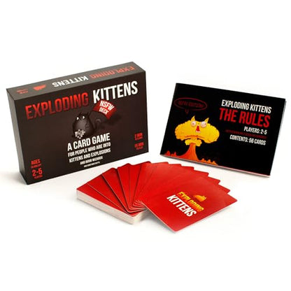 Exploding Kittens NSFW Edition, 2-5 Players, Ages 17+, Fast Pace Card Game - style: NSFW Edition