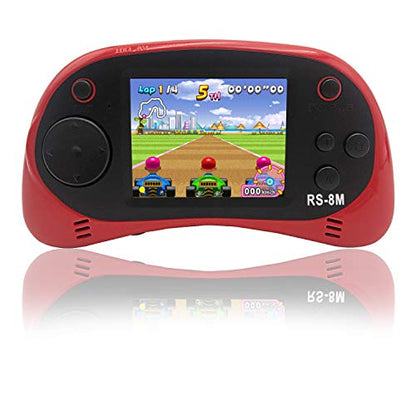 Kids Handheld Portable Video Game Player with 200 Games - 16 Bit 2.5 Inch Screen Mini Retro Electronic Machine for Boys Girls - style: Red