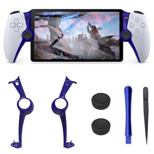 DLseego 1 Pair Handheld Decorative Trim Shell Suitable for PS Portal Remote Player, ps5 Edge Controller DIY Replacement Clip Shell, Including Tool Kit and 2 Thumb Grips, Purple Plates Cover - color: Purple