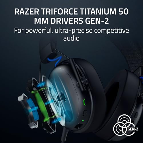 Razer BlackShark V3 Wireless PlayStation Gaming Headset, Black | Super Wideband Mic, 2.4 GHz, Bluetooth, Works with PC, Mac, Nintendo Switch, Smartphone, 70 Hr Battery - color: Black, style: PS5