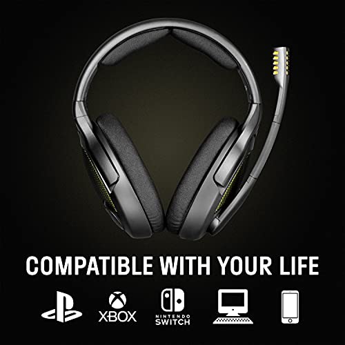 Drop + Sennheiser PC38X Gaming Headset — Noise-Cancelling Microphone with Over-Ear Open-Back Design, Velour Earpads, Compatible with PC, PS4, PS5, Switch, Xbox, Mac, Mobile, and More