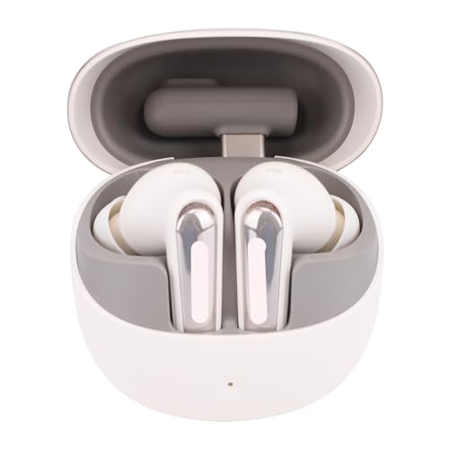 Gaming Earbuds with Noise Cancelling Mic 2.4GHz Dual Mode for PC and Mobile Gaming (White) - color: White