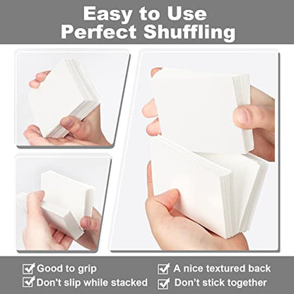 White Card Sleeves 200 Pack, Standard Card Sleeves Sturdy Sleeves | Matte Back Finish, Perfect Shuffling - Protect All Your Trading Cards Collectible Cards by Fabmaker, Never Tear - color: White, size: 200 pack Card Sleeves
