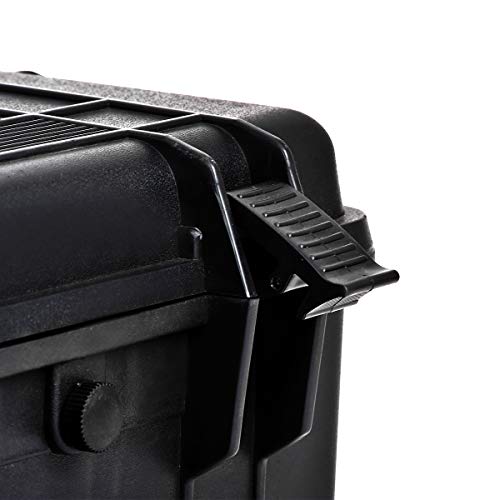 MEIJIA All Weather Waterproof Hard Camera Case,Hard Case with Customizable Fit Foam,Fit Use of Drones,Camera,Equipments,Pistols,Elegant Black (Black, 28.84"x16.92"X7.08") - size: 28.84"x16.92"X7.08"