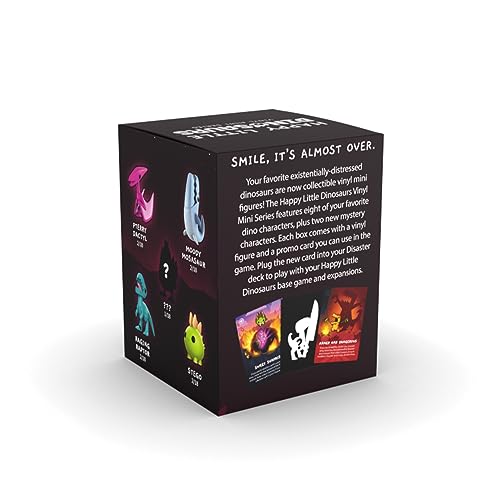 Unstable Games TeeTurtle Happy Little Dinosaurs - Vinyl Mini Figures Mystery Box Series, Black - style: Vinyl Mystery Mini Figures