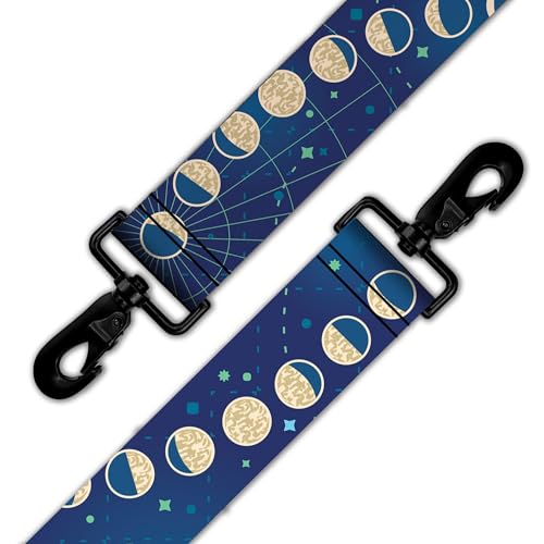 Rollacrit Gelatinous Cube 55-inch Bag Strap - Nylon Strap for Bag of Holding Messenger Bag, Purses, Cross-body bags, game bags - style: Moon