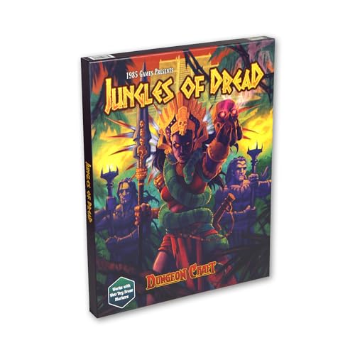 Dungeon Craft Jungles of Dread – Modular Terrain Set for DND & RPG – 100+ Double-Sided Waterproof Map Tiles with 1" Grid - style: Jungles of Dread