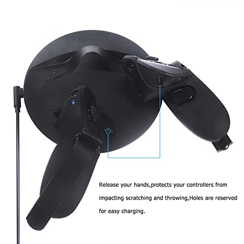 Silicone Grip Cover for Meta Quest Pro | Protector Cover Compatible with Meta Quest Pro Accessories Touch Controller Grips with Knuckle Straps (Black)
