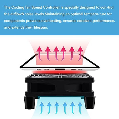 Quiet 120mm Router Fan Cooler with L/M/H 3-Degree Speed Controller, DC 5V USB Powered Cooling Case Fan for Router Modem Receiver DVR PlayStation TV Box - size: 1Pcs 120mm