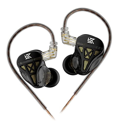 Wired Headphone,KZ DQS HiFi Dynamic Drivers IEM Earphone,KZ Gaming Earbuds Headphones Bass 2pin 3.5mm Sports Music Game in Ear Monitor Headphone for System Singers (Black, No Mic)… | KZ Gaming Earbuds Headphones Bass 2pin 3.5mm Sports Music Game in Ear Mo