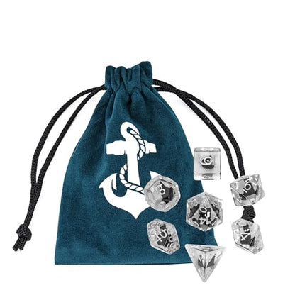 Cusdie 7-Die DND Dice, Polyhedral Dice Set Filled with Animal, for Role Playing Game D&D Dice（Black Cat） - color: Black Cat