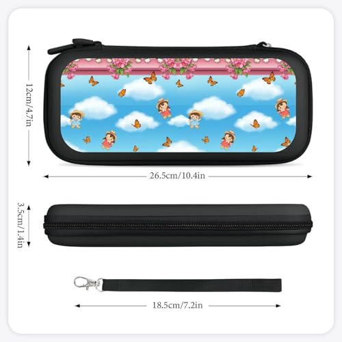 PPIKTC Hard Shell Travel Case for Switch, Portable Protective Carrying Bag with 15 Game Cartridges, Garden Wonder Kittens Cats Games Accessories - color: Design (209)