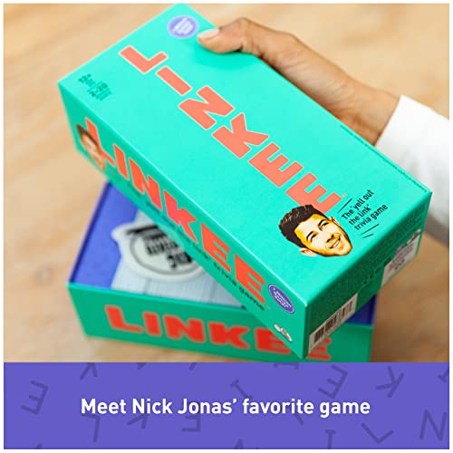 Spin Master Games Linkee Nick Jonas Edition Family Quiz Game | Find The Connecting Link Trivia, Promotes Lateral Thinking STEM Skills, Fun For Family Game Night, For 2+ Players, Ages 12+