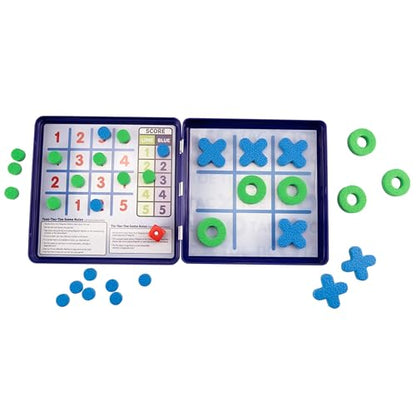 Take N Play, Anywhere Tic-Tac-Toe Board Games for Kids- Board Games for Family Night, Family Games, Game Night, Family Board Games, Kids Toys, Travel Games, Preschool Toys, Multi-Player Game, Ages 4+ - style: Tic-Tac-Toe