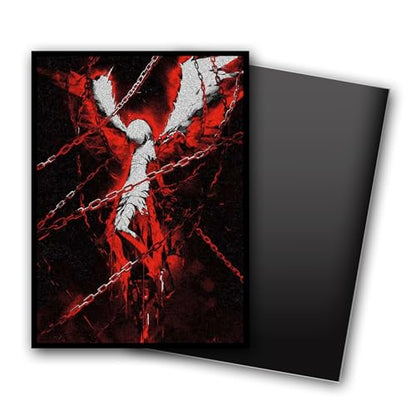 MTG Card Sleeves, Ultra Clear Front & Matte Finish Back, 100 Count Standard Size Matte Art Sleeve for Magic The Gathering - color: Angel