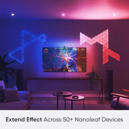 Nanoleaf 4D TV LED Backlight, Smart Addressable Gradient Light Strip | Multicolor Immersive LED Light strip with Screen Sync, Bias Lighting for Home Theatre & Gaming, Fits Up to 85" TV