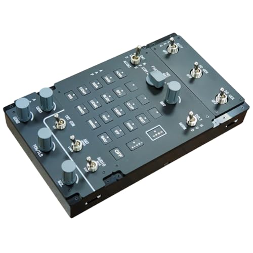 Flight Simulator Controller, ACP 3-in-1 Integrated Control Panel for PC Flight Simulators, Compatible with JF-17, F/A-18 F16 in DC-S - style: ACP Control Panel