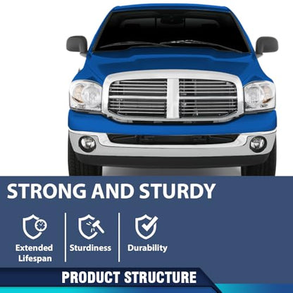 PIT66 Hood Insulation Pad 1/2" Heat Blanket Fit Dodge Ram 1500 2002-2008 | Fit Dodge Ram 2500 3500 2003-2009 w/Clips - style: 2002-2008 Dodge Ram 1500 w/o Holes