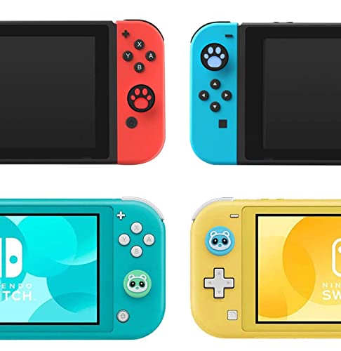 LONANDY 4 Pack Joycon Joysticks, Replacement Joystick Analog Thumb Sticks for Nintendo Switch, Switch Lite & Switch OLED, Joycon Repair Kit Replacement Parts Include Thumb Grips, Metal Lock Buckles - color: Black 4 Pack