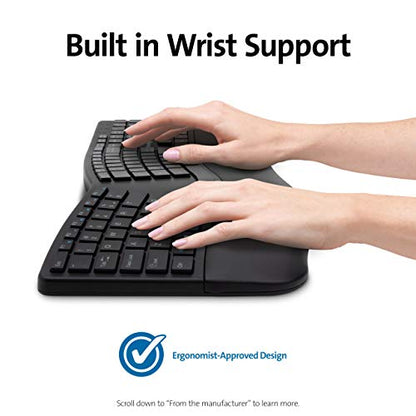Kensington Pro Fit Ergonomic Wireless Keyboard, Bluetooth - Black (K75401US) - style: wireless keyboard