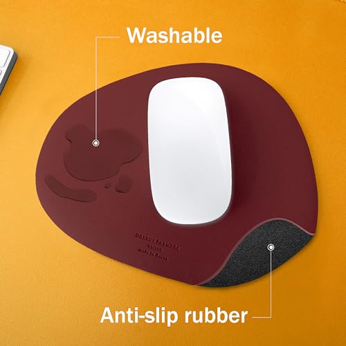 GREEDY FARMERS Mouse pad, Non-Slip Washable Waterproof Computer Mouse pad (Diva Burgundy) - color: Diva Burgundy