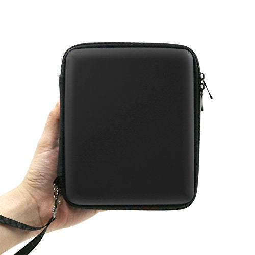 ADVcer 2DS Case, EVA Waterproof Hard Shield Protective Carrying Case with Hand Wrist Strap and Double Zipper Compatible with Nintendo 2DS (Black) - color: Black