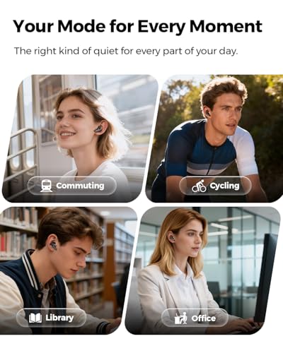 SoundPEATS C30 - True Wireless Earbuds - Bluetooth Headphones 6.0 - Black | Hybrid ANC LDAC Hi-Res Audio 52H Playtime -52dB Adaptive Noise Cancelling 6-Mic Clear Call 12mm Driver Multi-Point IP54 - color: Black