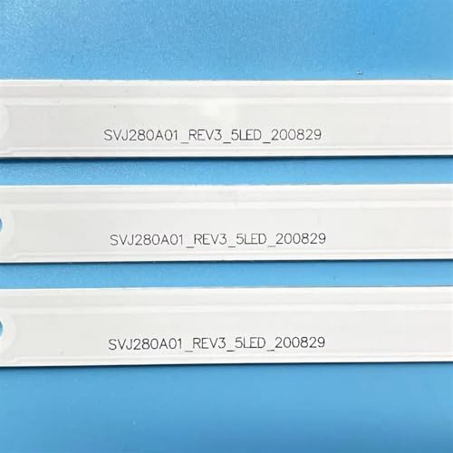 for 3pcs 1TV Backlight Strip 5LED Compatible with 28 Inch Models C28DC2000 28A3000 H28B7100C SVJ280A01 REV3 5LED 130402 M280X13 E1 HL2830HD