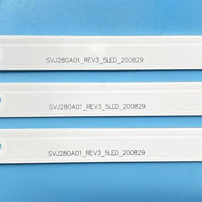 for 3pcs 1TV Backlight Strip 5LED Compatible with 28 Inch Models C28DC2000 28A3000 H28B7100C SVJ280A01 REV3 5LED 130402 M280X13 E1 HL2830HD