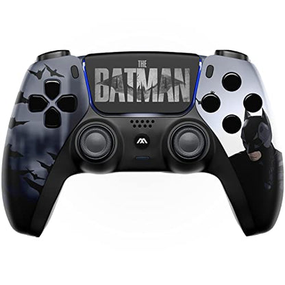 MODDEDZONE Custom Rapid Fire, Anti Recoil, Macros MODDED Wireless Controller for PS5 & PC - Unique Smart Mods for ps5 controller controlled by the APP. Best for FPS Games. Enhanced Gaming Experience (Bat) - color: Bat