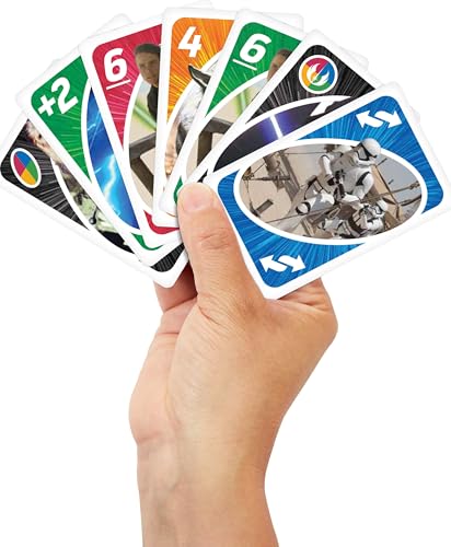Mattel Games UNO Star Wars Matching Card Game Featuring 112 Cards with Unique Wild Card & Instructions for Players 7 Years Old & Up, Gift for Kid, Family & Adult Game Night - style: UNO Star Wars