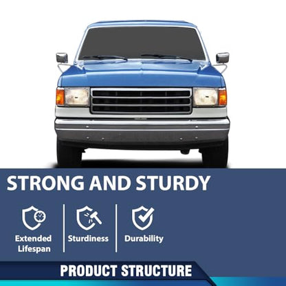 PIT66 Hood Insulation Pad W/ Clips Compatible with Ford F150 F250 F350 Bronco 1987-1991 - style: 1987-1991 Ford F150