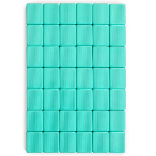 Yellow Mountain Imports American Mahjong Tiles, “Seabreeze” - 166 Melamine Pieces with Chinese Characters, Western Letters & Numerals, Tiles-Only Set - color: Seabreeze