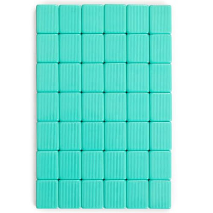 Yellow Mountain Imports American Mahjong Tiles, “Seabreeze” - 166 Melamine Pieces with Chinese Characters, Western Letters & Numerals, Tiles-Only Set - color: Seabreeze