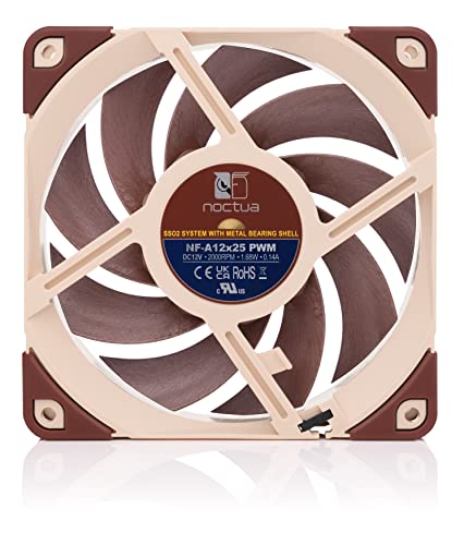 Noctua NF-A12x25 PWM, Premium Quiet Fan, 4-Pin (120mm, Brown)
