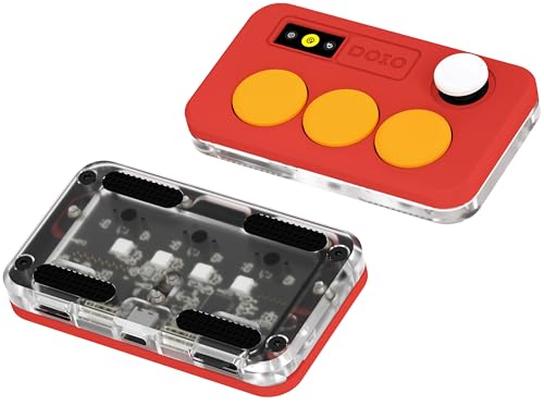 KEEBMONKEY DOIO Sayo OSU Rapid Trigger Hall Effect Keyboard with Joystick and Screen, CNC Aluminum RGB One Handed Macro Pad for Rhythm Games,USB-C Custom Programmable keypad (Red(3 Key)) - style: Red(3 Key)