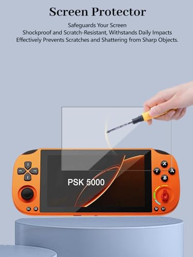 3-Pack Screen Protector for GameMT Pocket Super Knob 5000 Handheld Game Consoles, 6H Hardness Not Tempered Glass, Anti-Fingerprint,Anti-Scratch, Easily Installation, HD Clear