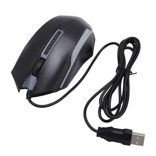 Zyyini Computer Mouse Wired, USB Wired Mouse with 4.9ft Cable 1200 DPI Sensitive Comfortable Grip RGB Optical Computer Mouse Right or Left Hand Use for Laptop, Chromebook, PC, Desktop,