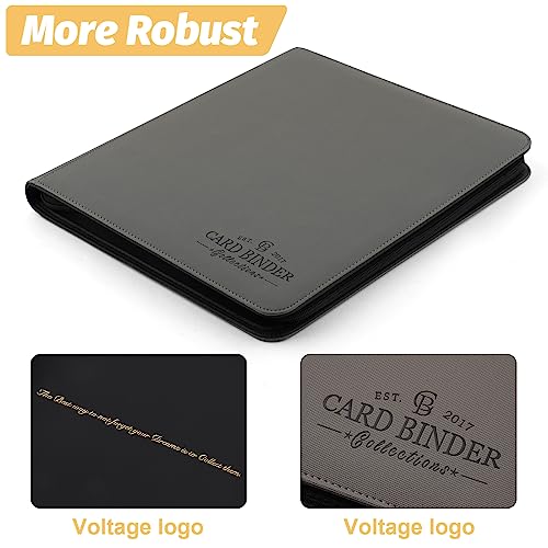 Trading Card Binder, Card Collection Binder Album Folder with 720 Side Loading Pockets, 12 Pocket Trading Card Album Folder for TGC,MTG, Baseball Cards, Yugioh - color: Grew720