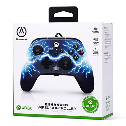 PowerA Enhanced Wired Controller for Xbox Series X|S - Arc Lightning, Officially Licensed for Xbox - color: Arc Lightning