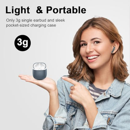 Wireless Earbuds, Bluetooth 5.4 Headphones in Ear with Noise Cancelling Mic, Bluetooth Earbuds Stereo Bass, IP7 Waterproof Sports Earphones, 32H Playtime USB C Charging Ear Buds Gray for Android iOS - color: Dark Gray